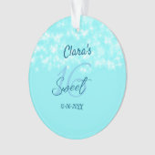 Turquoise sarcelle agate doux 16 anniversaire ajou (devant)