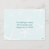 Turquoise Seas Holiday Nouvel An Photo Carte Posta (Dos)