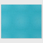 Turquoise Sequin-Look Kerstmis Cadeaupapier (Vlak)