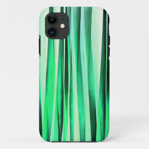 Turquoise Sereniteit Gestreepte Patroon iPhone 11 Hoesje