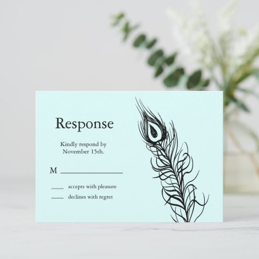 Turquoise Shake your Tail Feathers RSVP (Debout devant)