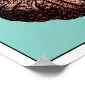 Turquoise Shell en Red Coral Collectie Poster (Hoek)