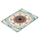 Turquoise Shell Mandala Blank Journal Notitieboek (Linkerzijde)