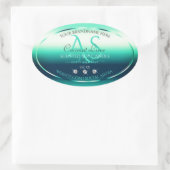 Turquoise Shimmery Produit Étiquettes Diamants et  (Sac)