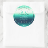 Turquoise Shimmery Produit Étiquettes Diamants et  (Sac)