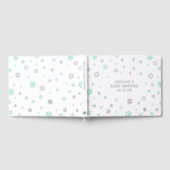 Turquoise Silver Snowflakes Hiver Baby shower neut (Complet)