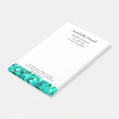 Turquoise sjabloon post-it® notes (Schuin)