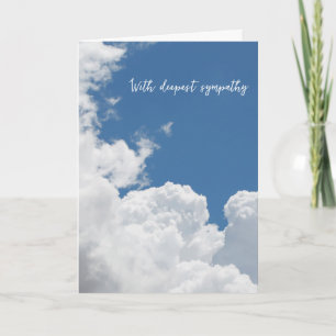 Turquoise Sky Clouds met diepste sympathie Kaart