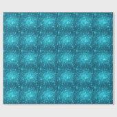 Turquoise Sparkle Cadeaupapier (Vlak)