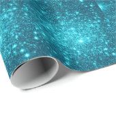 Turquoise Sparkle Cadeaupapier (Rol Hoek)