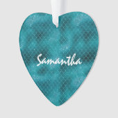 Turquoise Sparkle Mermaid personnalisé (devant)