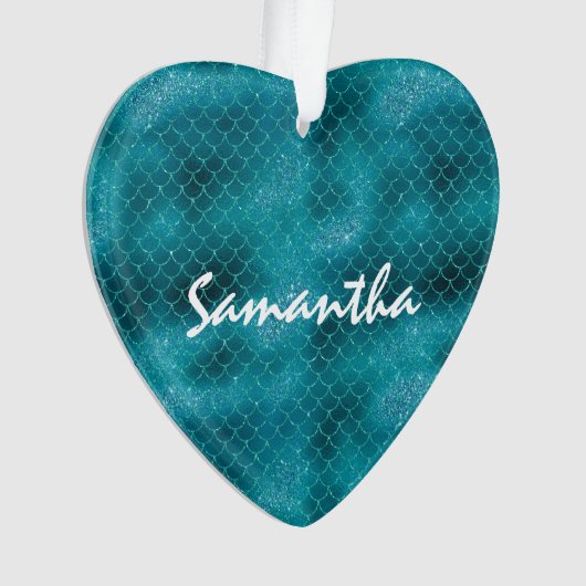 Turquoise Sparkle Mermaid personnalisé (devant)