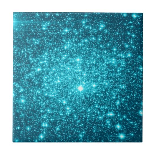 Turquoise Sparkle Tegeltje (Voorkant)