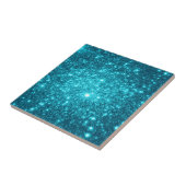 Turquoise Sparkle Tegeltje (Zijkant)