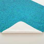Turquoise Spray Sherpa Blanket Deken (3/4)