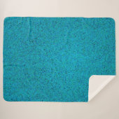 Turquoise Spray Sherpa Blanket Sherpa Deken (Voorkant (horizontaal))