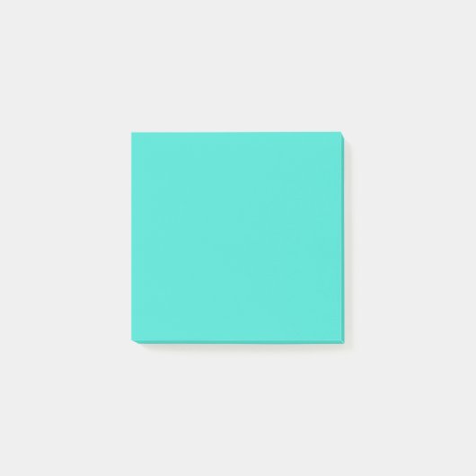 Turquoise Square Post-it Notes (Voorkant)