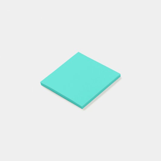 Turquoise Square Post-it Notes (Schuin)