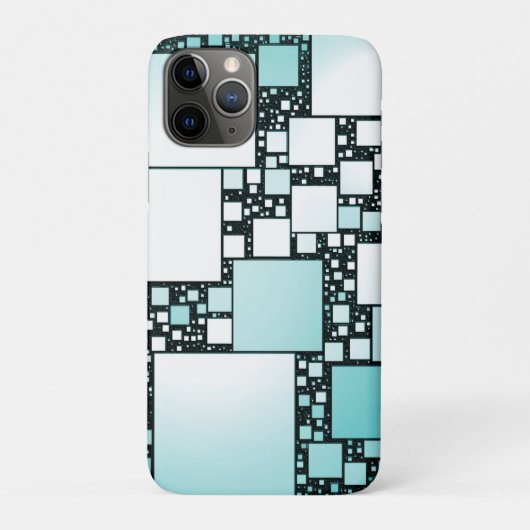 Turquoise Squared iPhone / iPad Case (Achterkant)