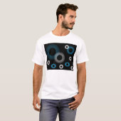 Turquoise Starburst T-shirt (Voorkant volledig)