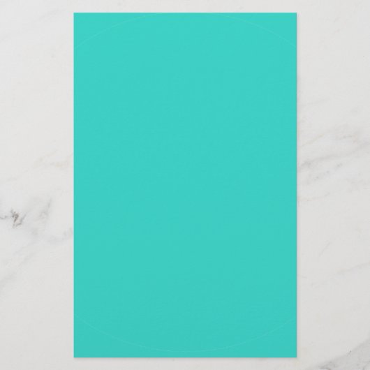 Turquoise Stationery Briefpapier (Voorkant)