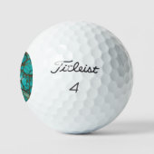 Turquoise stenen golfballen (Logo)