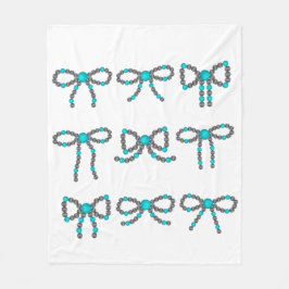 turquoise stenen mantel fleece deken