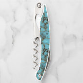 Turquoise Stone Gold Accented Kurkentrekker (Voorkant)