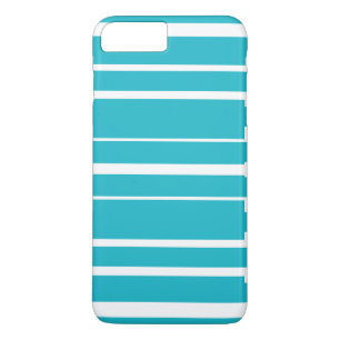 Turquoise Striped Summer CricketDiane Nautical iPhone 8 Plus / 7 Plus Hoesje