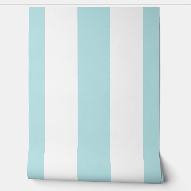 Turquoise Stripes Behang (Afrollen)