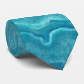 Turquoise stropdas (Opgerold)