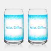 Turquoise sur Blanc, Monogramme - Parties scintill (Verso)