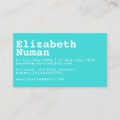 Turquoise Surfer Ticket Event Planner (Achterkant)