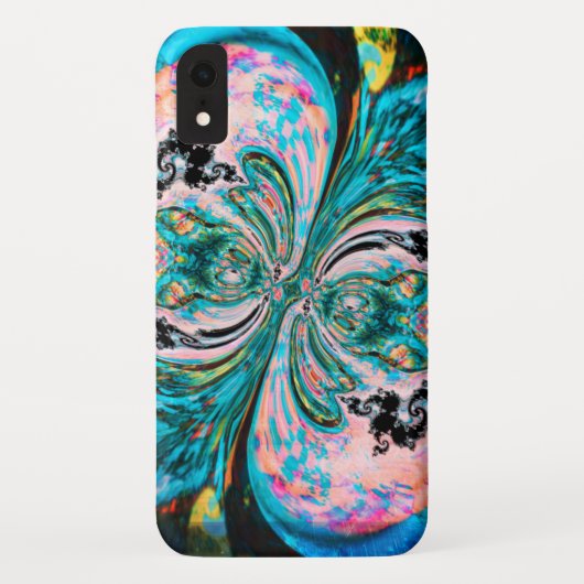 Turquoise Swirl Melt iPhone / coque ipad (Dos)