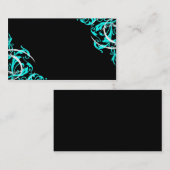 Turquoise Swirls Visitekaartje (Voorkant / Achterkant)