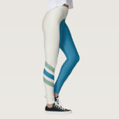 Turquoise Tamed Side Band Leggings (Rechts)