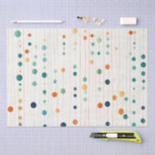 Turquoise tangerine cirkels tissuepapier (Craft)