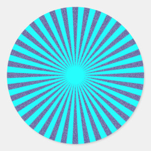 Turquoise Target - Ronde Sticker