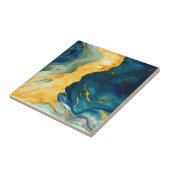 Turquoise Tegeltje (Zijkant)