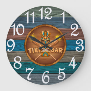 Turquoise Tiki Bar Grote Klok
