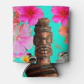 Turquoise Tiki Blikjeskoeler (Voorkant)
