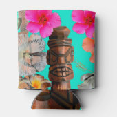 Turquoise Tiki Blikjeskoeler (Achterkant)