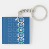 Turquoise Tranquiliteit Ritme Sleutelhanger (Achterkant)