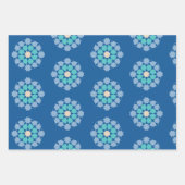 Turquoise Tranquility pattern Inpakpapier Vel (Voorkant 3)