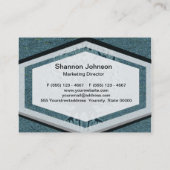 Turquoise Tree of Life Visitekaartje (Achterkant)