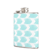 Turquoise Tribal Arrow Pattern Heupfles (Links)