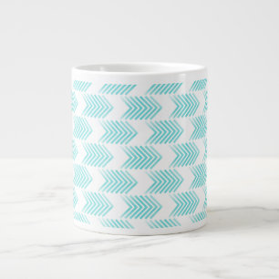 Turquoise Tribal Arrow Pattern Jumbo Beker