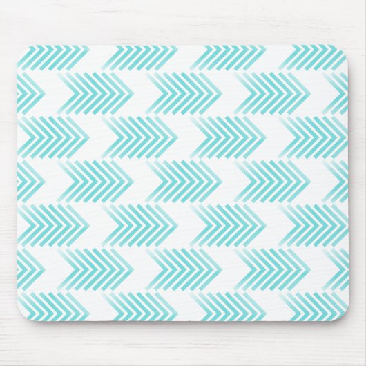 Turquoise Tribal Arrow Pattern Muismat (Voorkant)