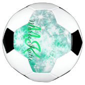 Turquoise turquoise agate aqua monogramme ajouter (Tourné)