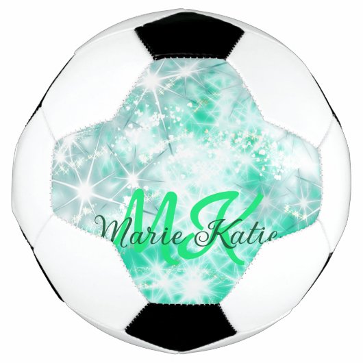 Turquoise turquoise agate aqua monogramme ajouter (Devant)